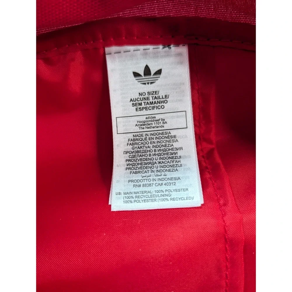 Adidas Adicolor Classic Unisex Backpack, 18.7L Laptop Storage Scarlet JX0215 NWT